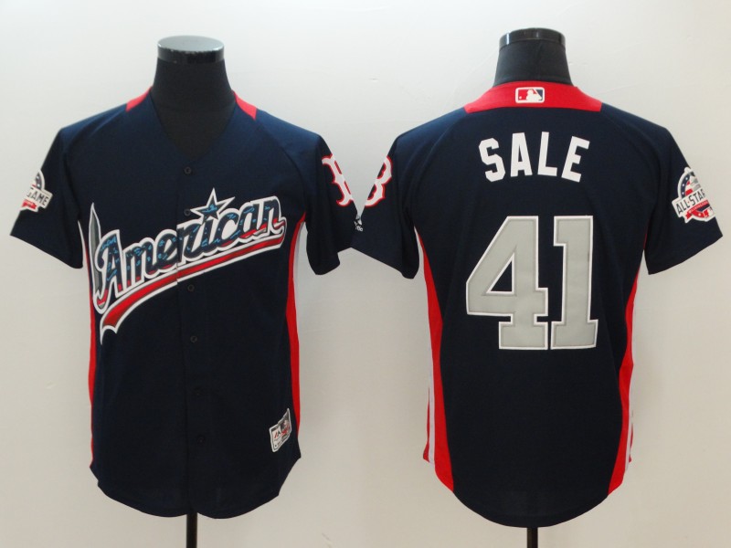 Men  Boston Red Sox #41 Sale blue Game 2018 All star MLB Jerseys->boston red sox->MLB Jersey
